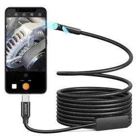 Ntc30d Anykit Dual Lens Endoscope Camera Type-c Borescope With 8 Adjustable Led