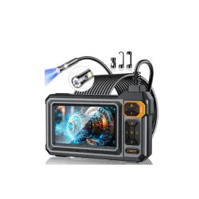 Es04-dual-lens Aukonvee Borescope Dual Lens Endoscope Camera With Light 4.3 Inch Ips 1920p Hd