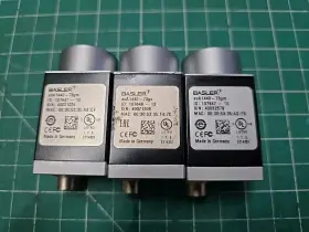 Aca1440-73gm Basler Lot Of 3 Area Scan Cameras With Different Lens See Pics