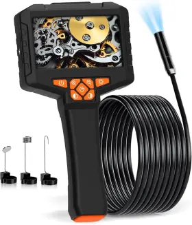 Endoscope003 Brand Julaiwy Borescope Camera With 8 Led Light Industrial Endoscope Cameras Black