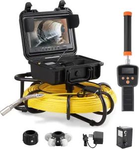 Branded 313113522544 Sewer Inspection Camera 300 Ft/91.5 M 9 Inch Pipeline With Dvr And 512hz Locator
