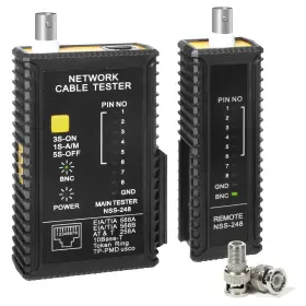 Bnc-00 Brileine Coaxial Coax Cable Tester Network For Data And Black Yellow