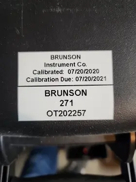 Ot202257 Brunson Sentinel Model 271 Optical Tooling Collimator