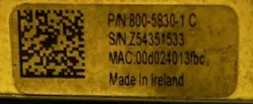 Iss-55403-1000 Cognex 800-5830-1 In-sight 1000 Rev B P/n C #3