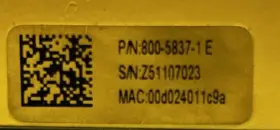Iss-5400-c1000 Cognex 800-5837-1 In-sight 5400 Rev A P/n E #2