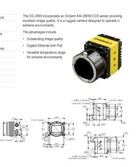 Cic-2900 Cognex 29mp Gige 4fps Global F-mt Body Type G Ccd 35mm No Box New #3