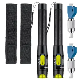 Hgb-t50-yellow Cookinkitch Fc-lc-2 2pc Fiber Optic Visual Fault Locator T50 Vfl Black And Yellow