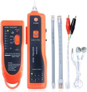 Xq-350 Cruiser Network Cable Tester Telephone Line Tracker Wire Tracer Test Orange