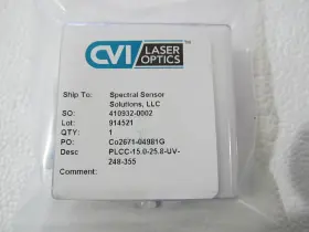 Plcc-15.0-25.8-uv Cvi Laser 248-355 Fused Silica Plano-concave Lense Optics
