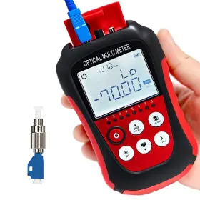 D Yedemc 767791483046 Fiber Optic Cable Tester Portable Optical Power Meter Yellow