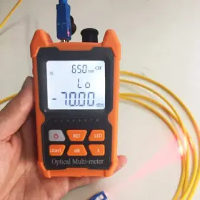 Opm-vfl-1 D Yedemc Fiber Optic Cable Tester Portable Optical Power Meter Fc/sc/st Yellow #3