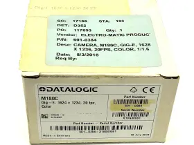 601-0384 Datalogic Gig-e Color Ccd Camera 1628x1236 20fps 1/1.8 Inch M180c