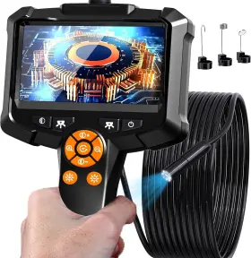 Jet-122 Daxiongmao Leersi Endoscope Camera With Light 1080p Hd Borescope 8 16.4 Ft Black