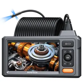 Ds620tl-15m Depstech 50ft Triple Lens Sewer Camera Borescope With 5 Inch Ips 16.5ft Black