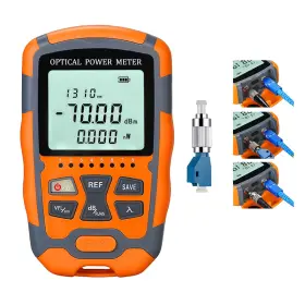 Fc-1pc Duogalia Meter Fiber Optic Tester Portable Light Power Sc/fc/st Orange