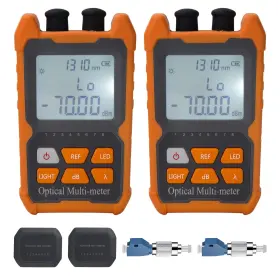 10dbm Duogalia Meter Fc-2 2pc Fiber Optic Tester Portable Light Power -70 Orange