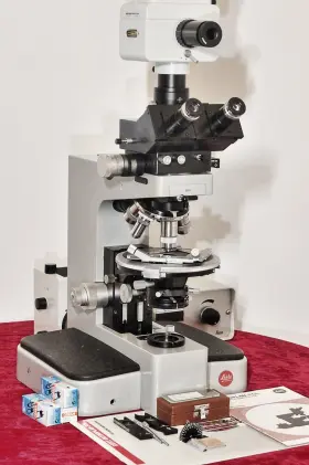 814701 E. Leitz Gmbh Orthoplan Pol Petrographic Photomicroscope - Fully Restored Classic Rare