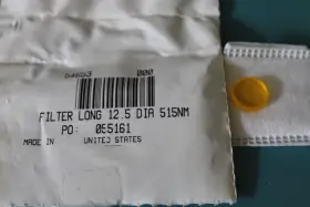 54-653 Edmund Optics 12.5mm 515nm Long Pass Filter Emission Schott Og515 Yellow