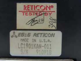 Lc1901kan-011 Eg&g Reticon Line Scan Camera No Lens #2