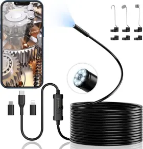 1920p Ennovor W400e Endoscope Camera With Light Hd Borescope 8 Adjustable Led