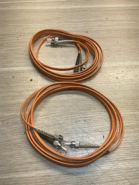 Vdx688m2fis Fiber Instrument St-dx62.5 Optic Cable / St-d X62.5 2m Lot Of 2 Jua1049