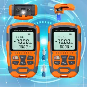 Test-4in1-10mw-2pc Fyboptwu - 2pcs 4 In 1 Function Visual Fault Locator And Opm Vfl Orange