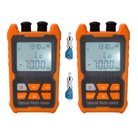Weus-tester-nk-70mb-2pc Fyboptwu 3 In 1 Function Fiber Optic Tester Portable Optical -70 Dbm To 6 Orange