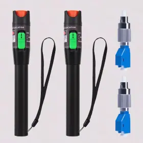 Gesd 768432961220 2pcs Visual Fault Locator Vfl Tester Fc/lc Connector Model 50 Red