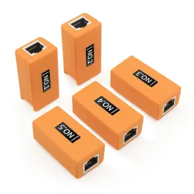 No.1-10 Henkion Rj45 Network Cable Tester Remote Kits No.1-5 Orange