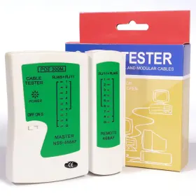 Tk-001 Hiija Lan Network Cable Tester/continuity Tester For Rj45 Rj11 Rj12 Data