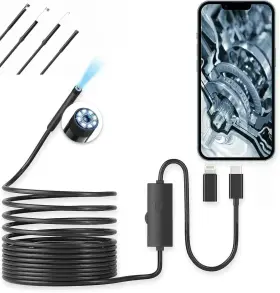 5001tc Hyxghbu 797430904632 Hd Endoscope Camera With Light Type C And Lighting Borescope For Black