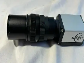 Ids Ueye Ui-5580se-c-hq 5mp Gige Color Camera With Edmund Optics 54-690 50mm Lens