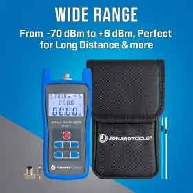 Fpm-70 Jonard Tools Fiber Optic Power Meter -70 To 6 Dbm With Blue #2