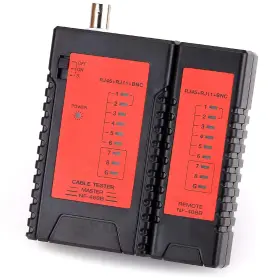 Nf468b Kelushi 792551290800 Network Cable Tester Rj45 Rj11 Bnc Tracker Black
