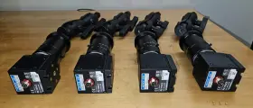 Ca-hf6400m Keyence Lot Of 4 Machine Vision System Cameras F 25mm/f2.5 And Mounts #2