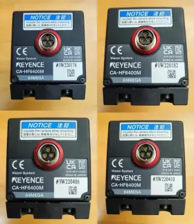 Ca-hf6400m Keyence Lot Of 4 Machine Vision System Cameras F 25mm/f2.5 And Mounts