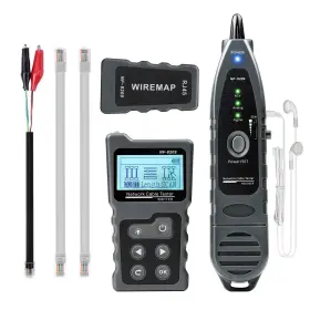 8209 Kolsol Network Cable Tester Ethernet Wire Tracer With Ncv And Lamp For Cat5 Grey