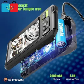 Teng-c30m Lightswim 1080p Waterproof Inspection Camera 4.3ftft Hd Screen Borescope With Led And 5m Cable #2