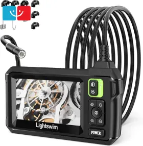 Teng-c30m Lightswim 1080p Waterproof Inspection Camera 4.3ftft Hd Screen Borescope With Led And 5m Cable