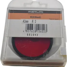 661043 Marumi New 43mm R2 Red Filter High Contrast Black White Photography