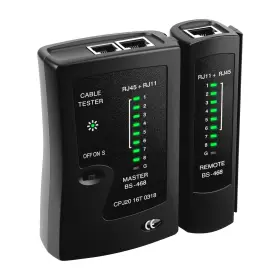 020739 Mcbazel Network Cable Tester For Rj45 Rj11 Ethernet Tool Black