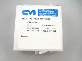 Rcx-40.0-25.4-152.6-uv-244 Melles Griot Fused Silica Plano-convex Lens #2