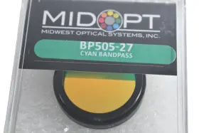 Bp505-27 Midwest Optical Systems New Midopt Broad Bandwidth Cyan Bandpass Filter #2