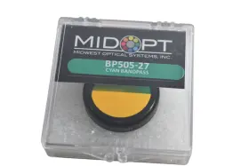 Bp505-27 Midwest Optical Systems New Midopt Broad Bandwidth Cyan Bandpass Filter
