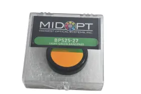 Bp525-27 Midwest Optical Systems New Midopt Broad Bandwidth Light Green Band