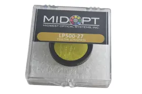 Lp500-27 Midwest Optical Systems New Midopt Yellow Longpass Filter M27x0.5