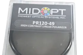 Pr120-49 Midwest Optical Systems New Midopt Ultra High Contrast Linear Polarizer #2