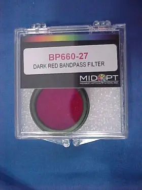 Bp660-27 Midwest Optics Dark Red Bandpass Filter Se