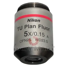 Nikon 5x/0.15 Used And Tested Tu Plan Fluor Bd Objective Lens
