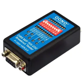 F-1023 Oono Rs232 Breakout Tester Led Monitor Db9 Male To Female Green Red #3